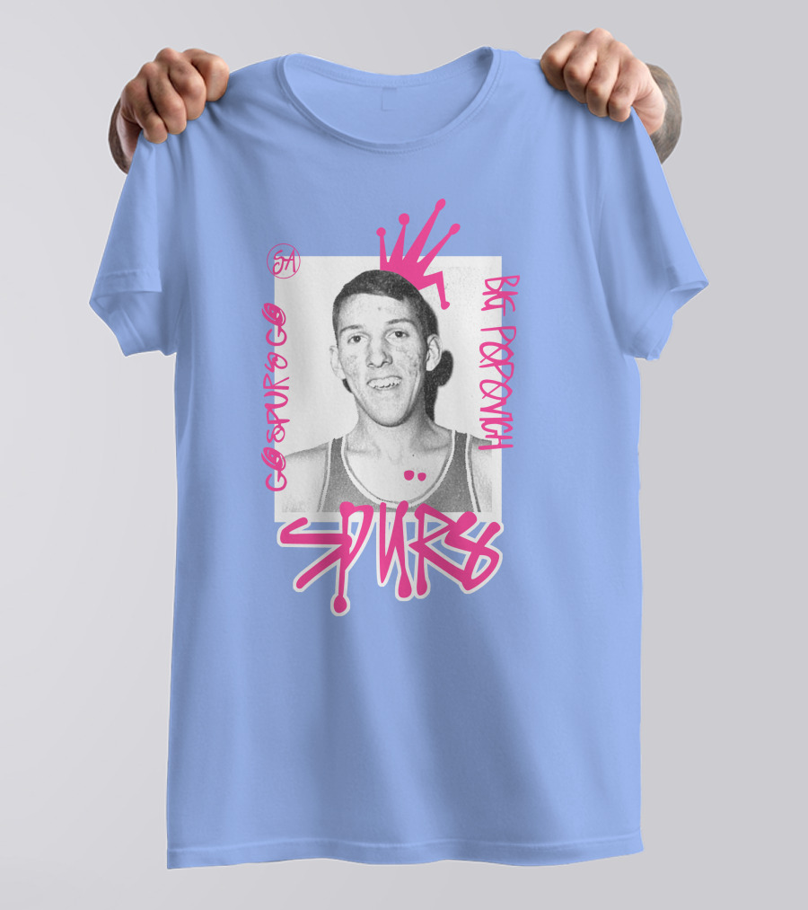 Go Spurs Go Big Popovich Spurs SA T-Shirt