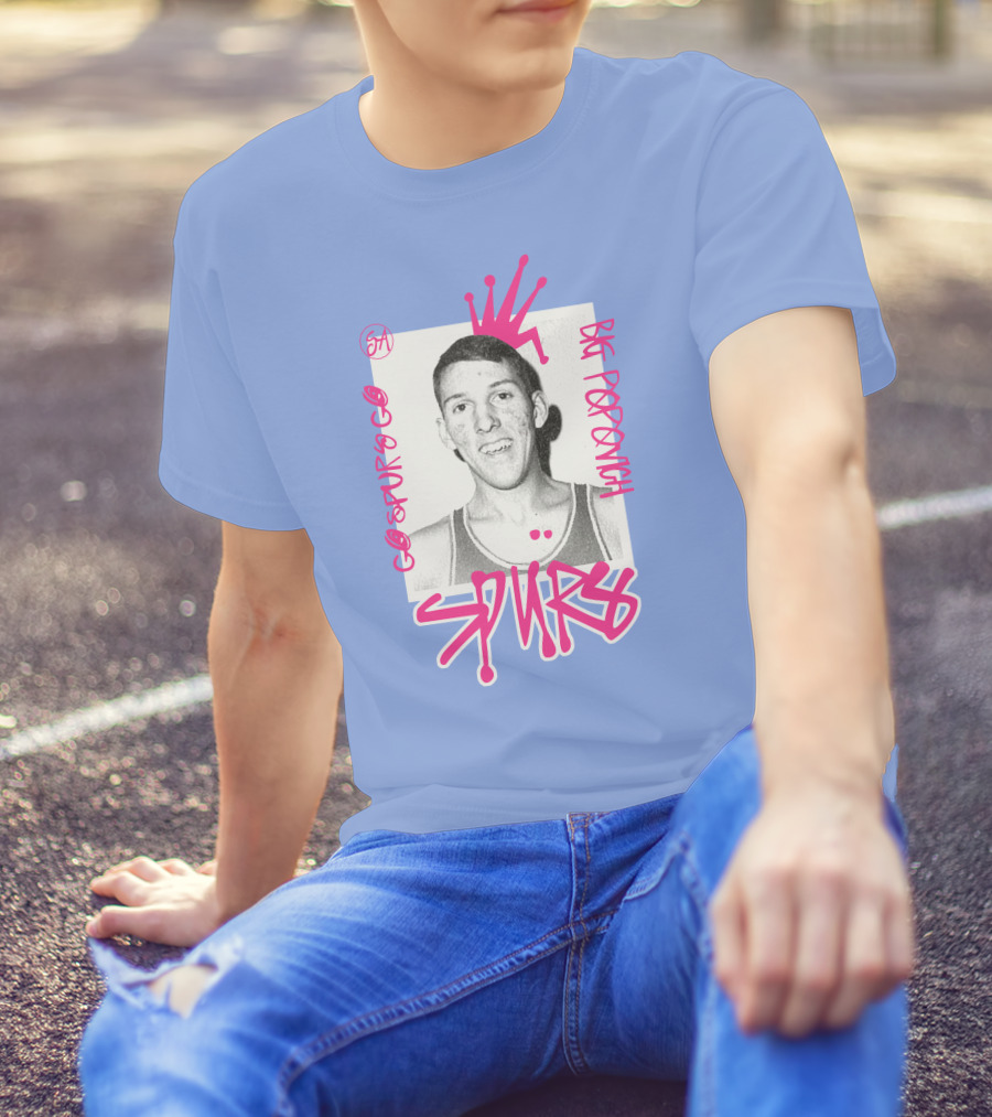 Go Spurs Go Big Popovich Spurs SA T-Shirt