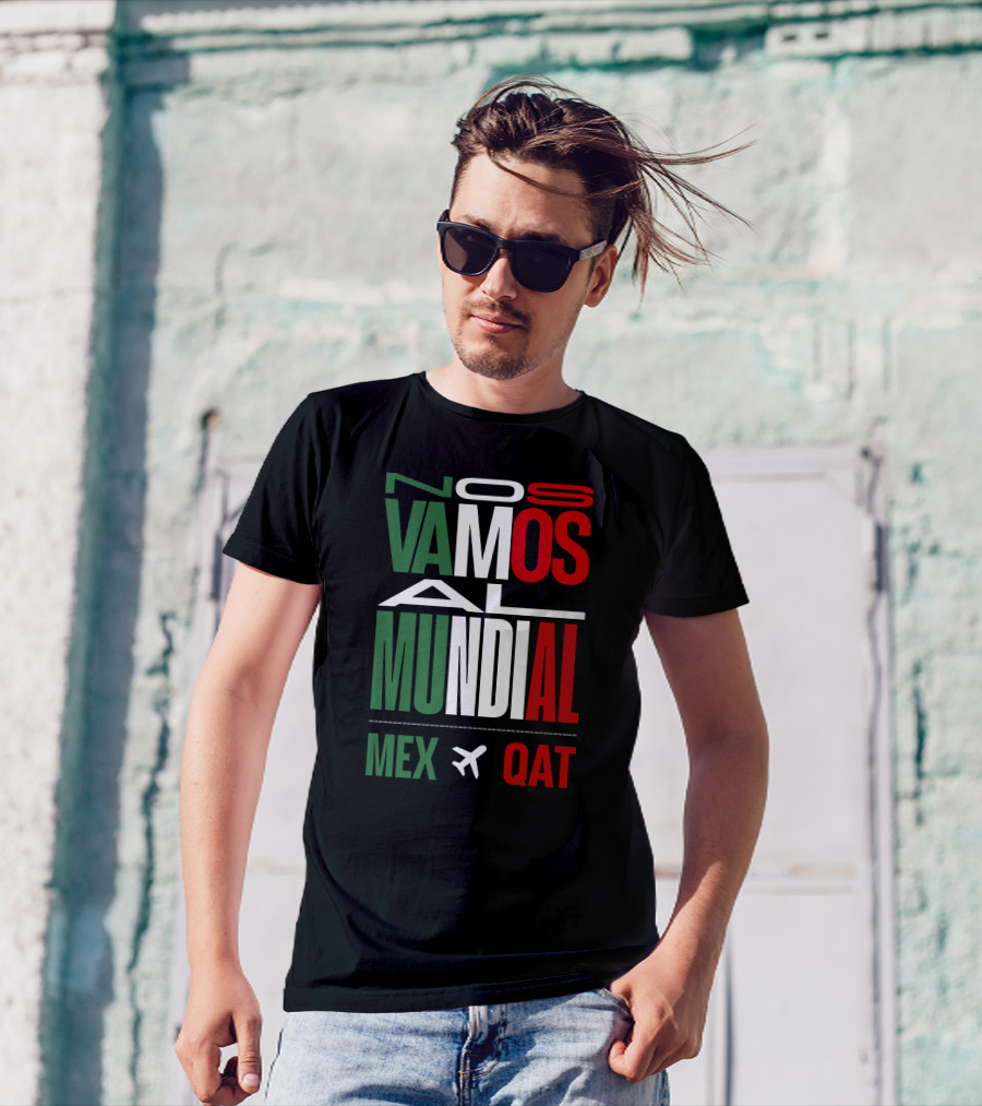 Nos Vamos Al Mundial Mex Qat Airplane T-Shirt