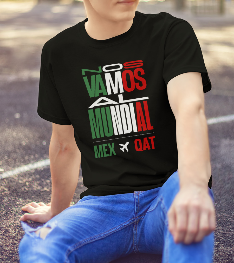 Nos Vamos Al Mundial Mex Qat Airplane T-Shirt