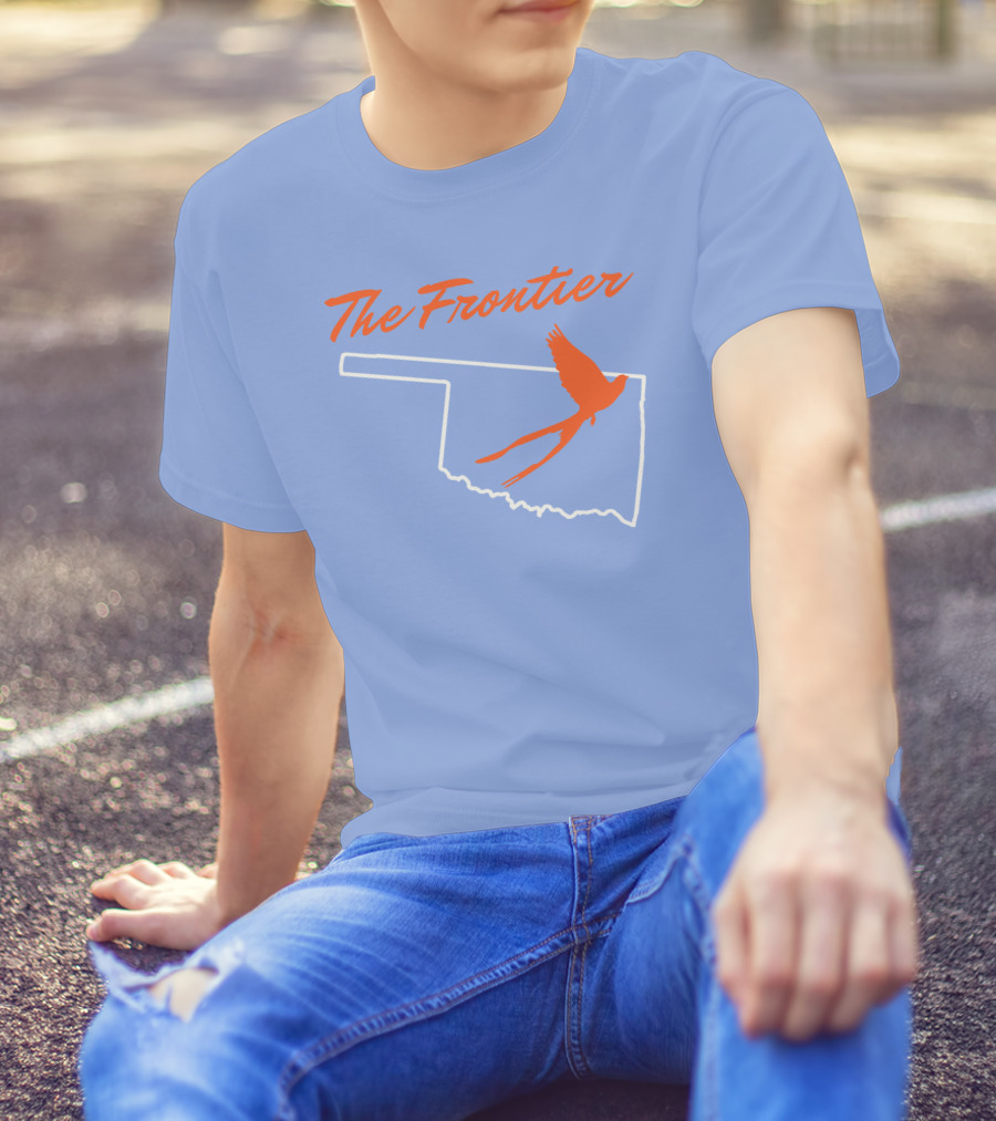 The Frontier Scissor Tail Oklahoma Outline T-Shirt