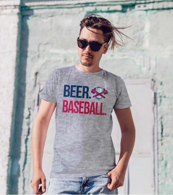Rome Braves Beer Baseball Axe T-Shirt