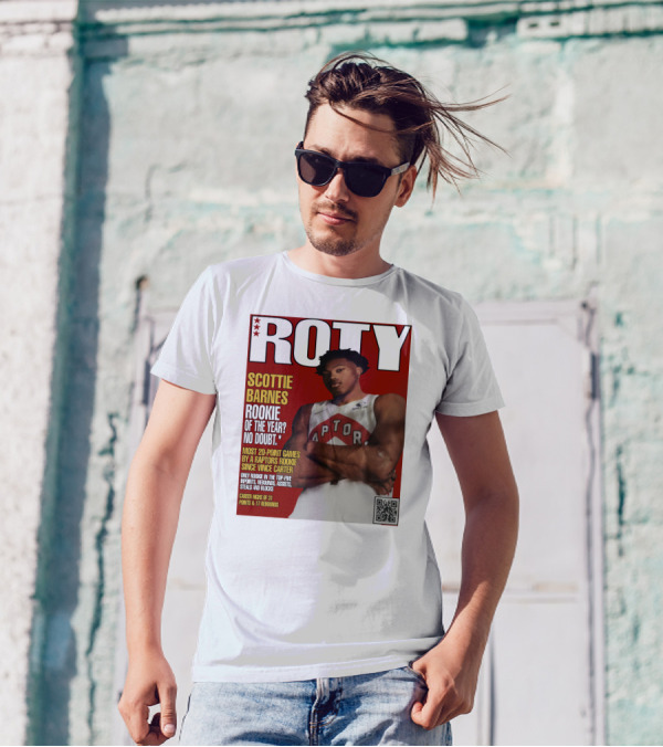 ROTY Scottie Barnes Rookie Of The Year No Doubt Raptors Achievement Highlights T-Shirt