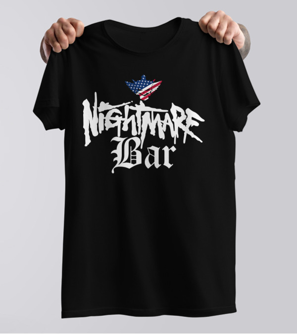 Nightmare Bar American Flag Wings T-Shirt