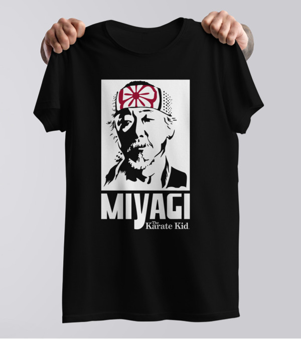 Miyagi The Karate Kid Headband Stencil T-Shirt
