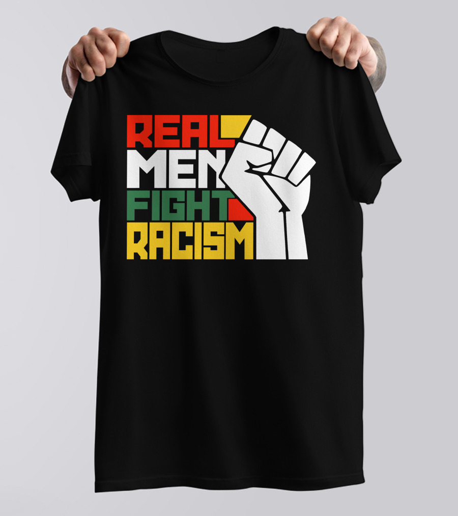 Real Men Fight Racism Silas Young Fist T-Shirt