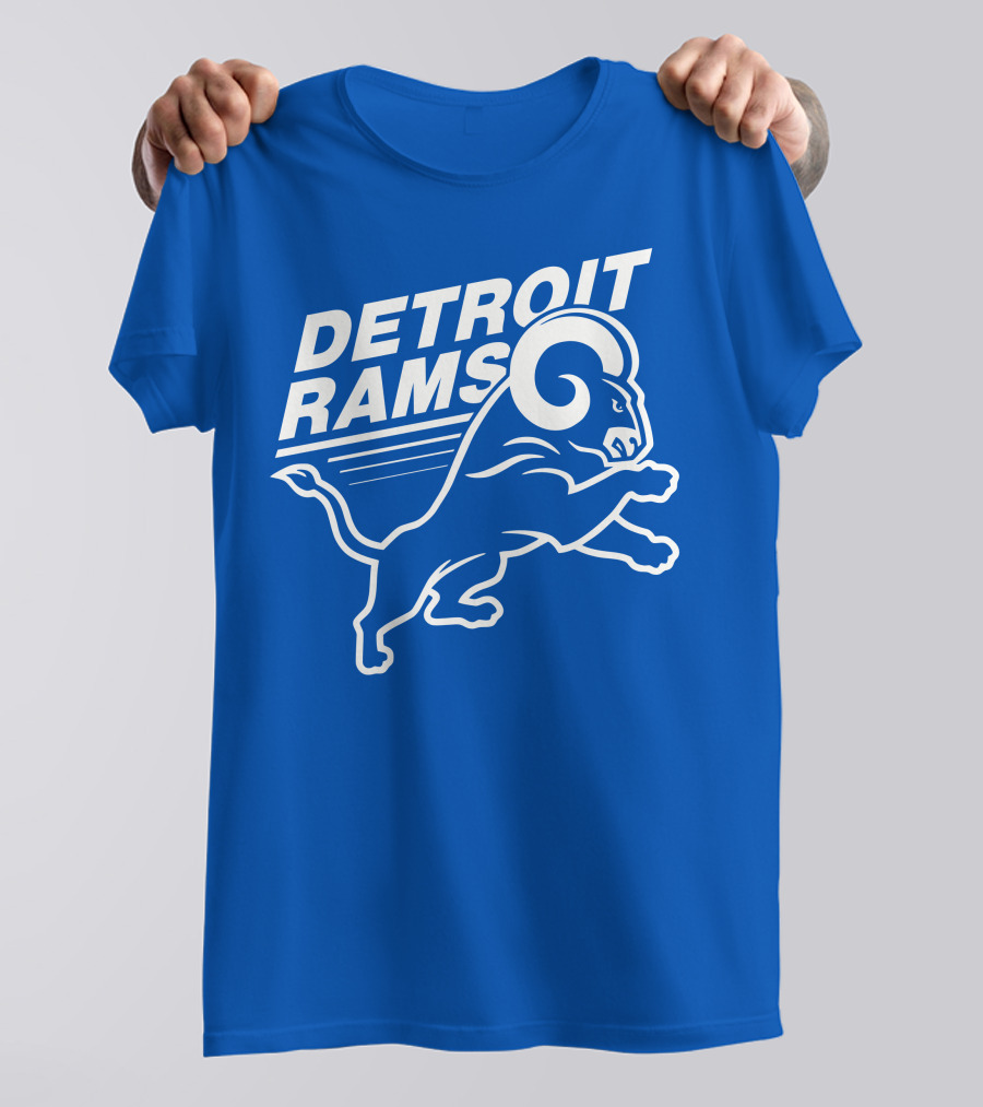 Detroit Rams Pro Sports Zone Charging Blue Ram T-Shirt