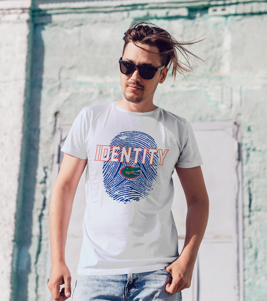 Identity Florida Gators Football Fingerprint Logo Jumpman T-Shirt