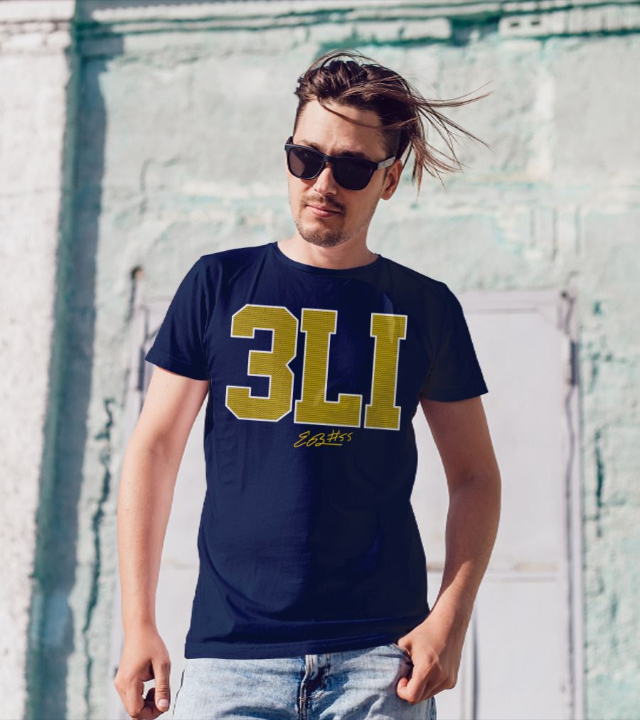 3Li Eli Brooks E63 #55 The Players Trunk Store T-Shirt