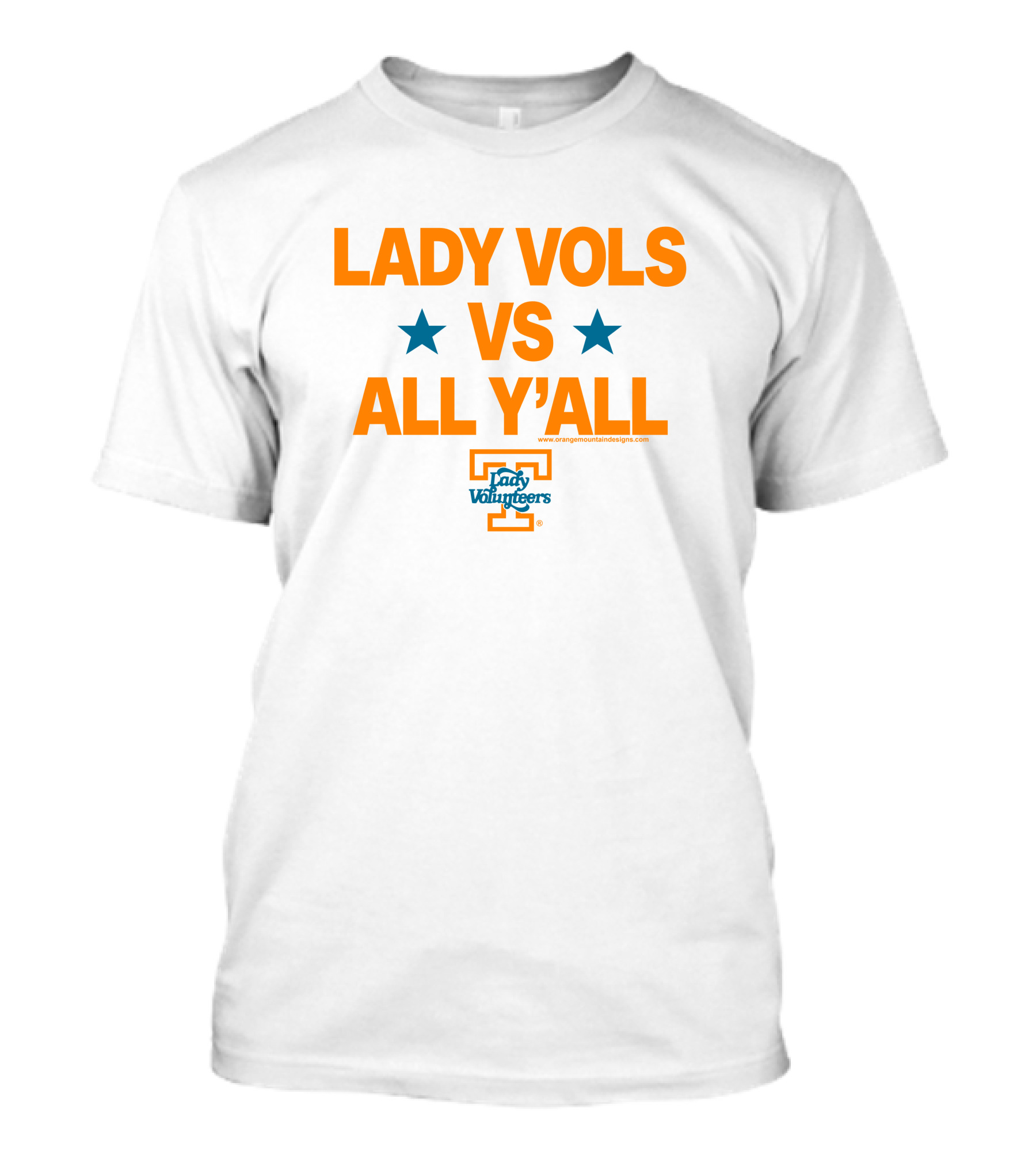 LADY VOLS VS ALL Y'ALL LADY VOLUNTEERS ORANGE MOUNTAIN T-Shirt