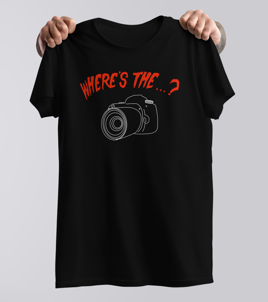 Where's The.? Murder With My Husband Merch Camera T-Shirt