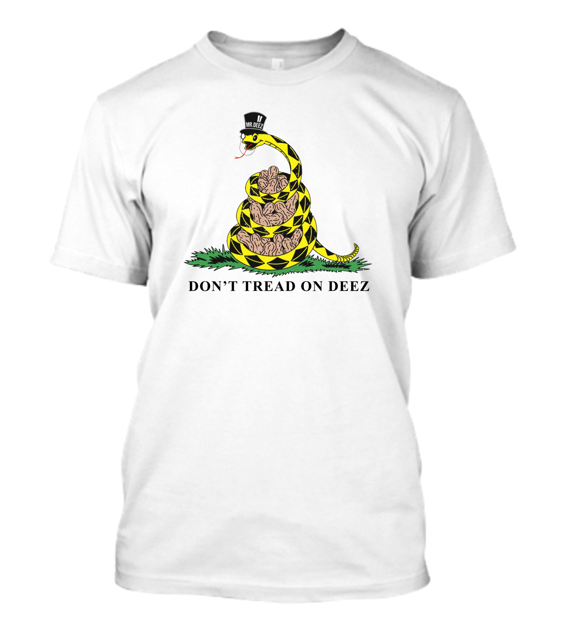 Patriottakes Don't Tread On Deez Mr. Deez Snake Image T-Shirt