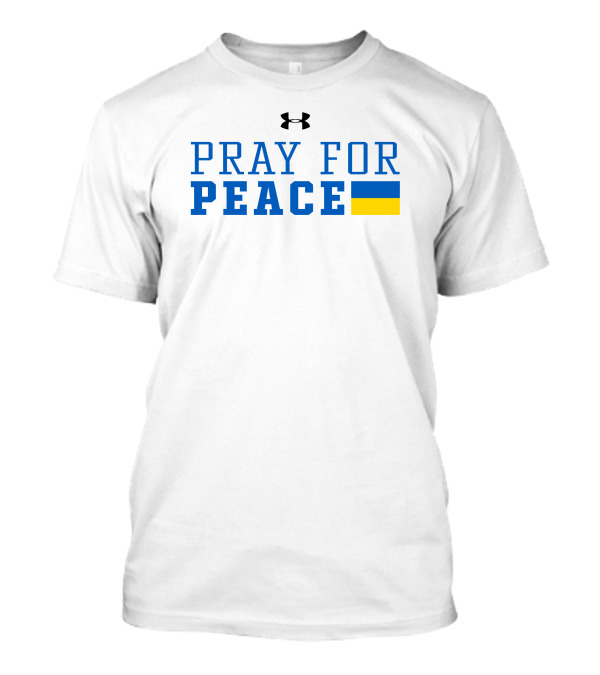 Under Armour Pray For Peace Ukraine Flag T-Shirt