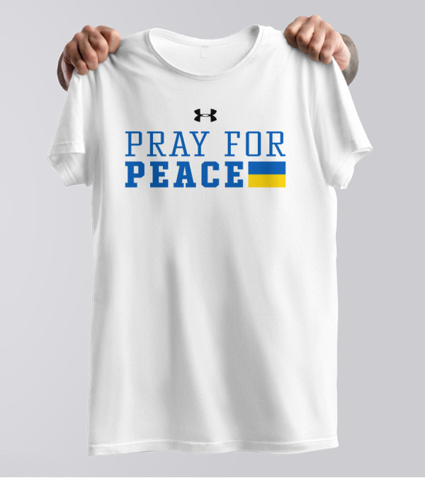 Under Armour Pray For Peace Ukraine Flag T-Shirt