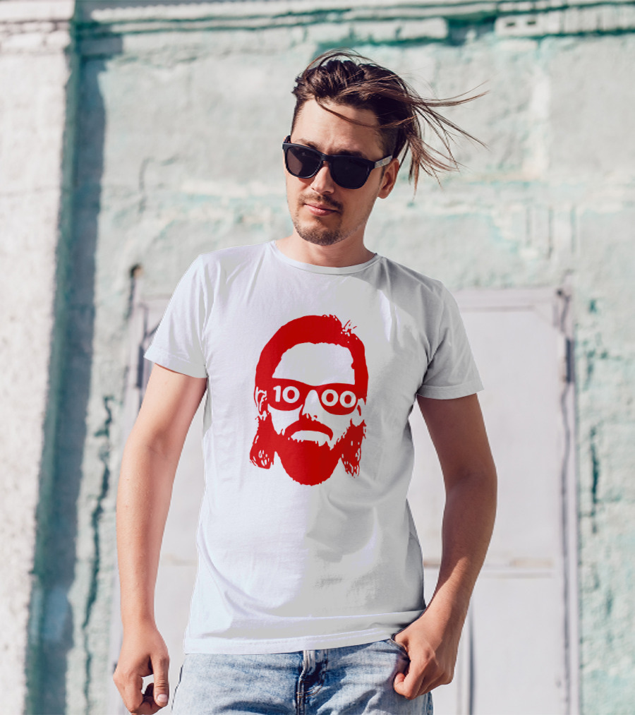 Detroit Red Wings Marc Staal 1000th Game Beard T-Shirt