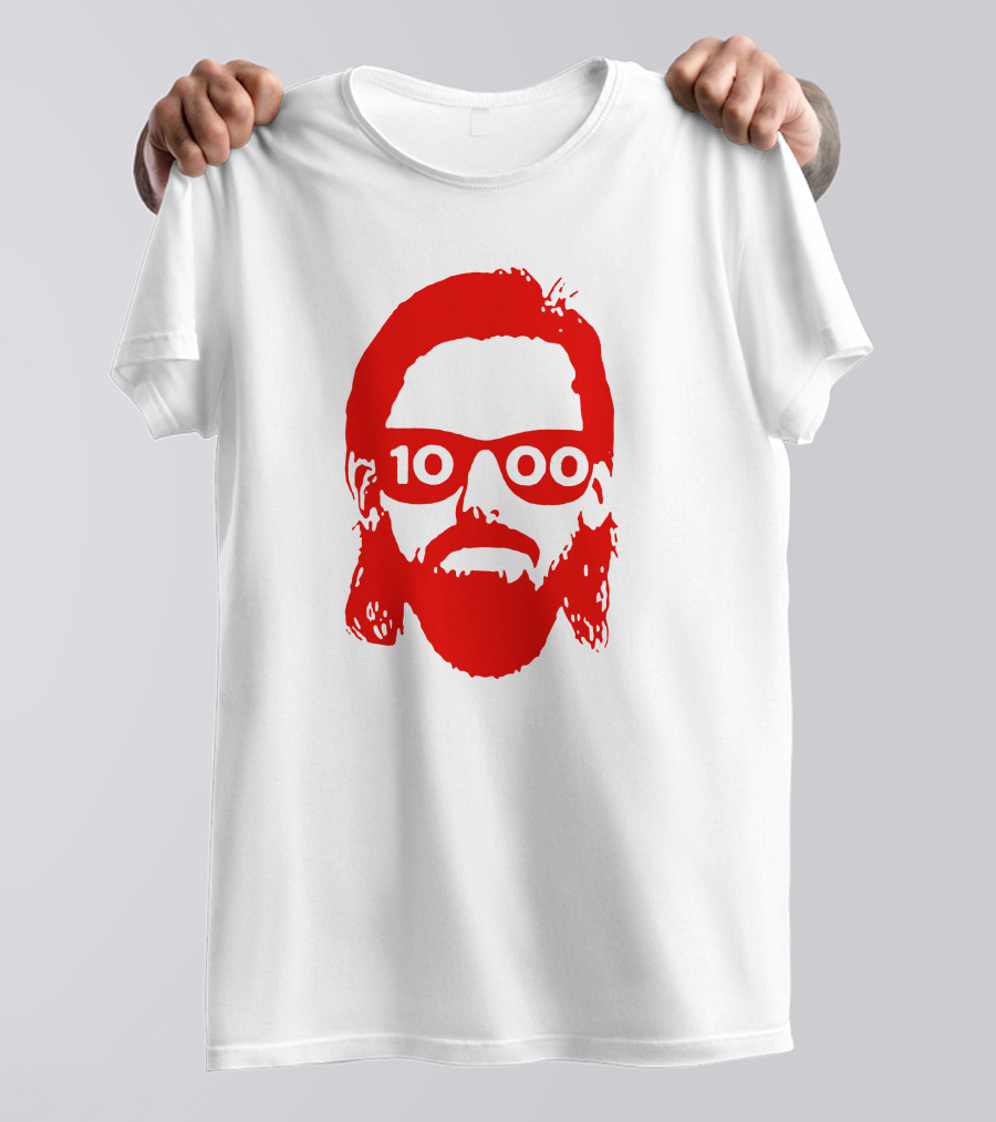 Detroit Red Wings Marc Staal 1000th Game Beard T-Shirt