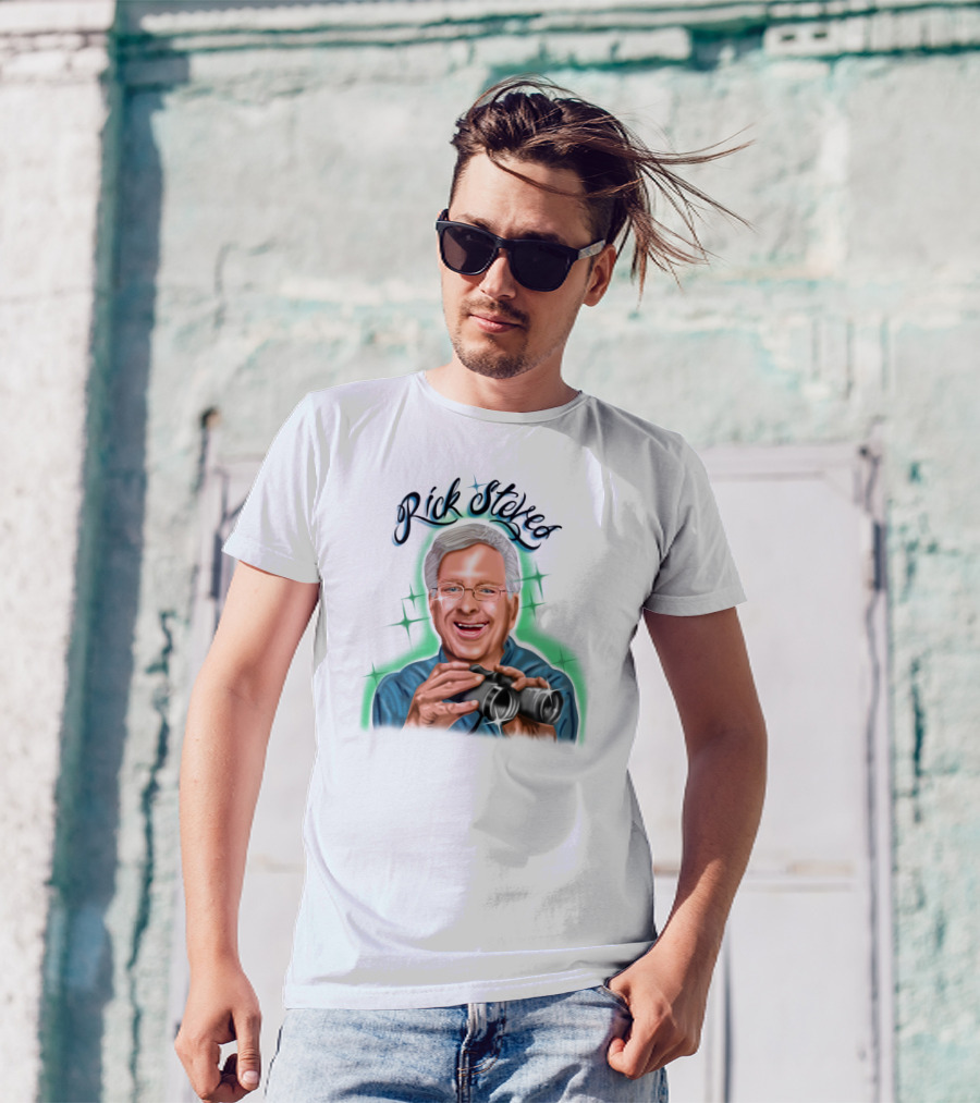 Samborghini Merch Rick Steves Binoculars T-Shirt