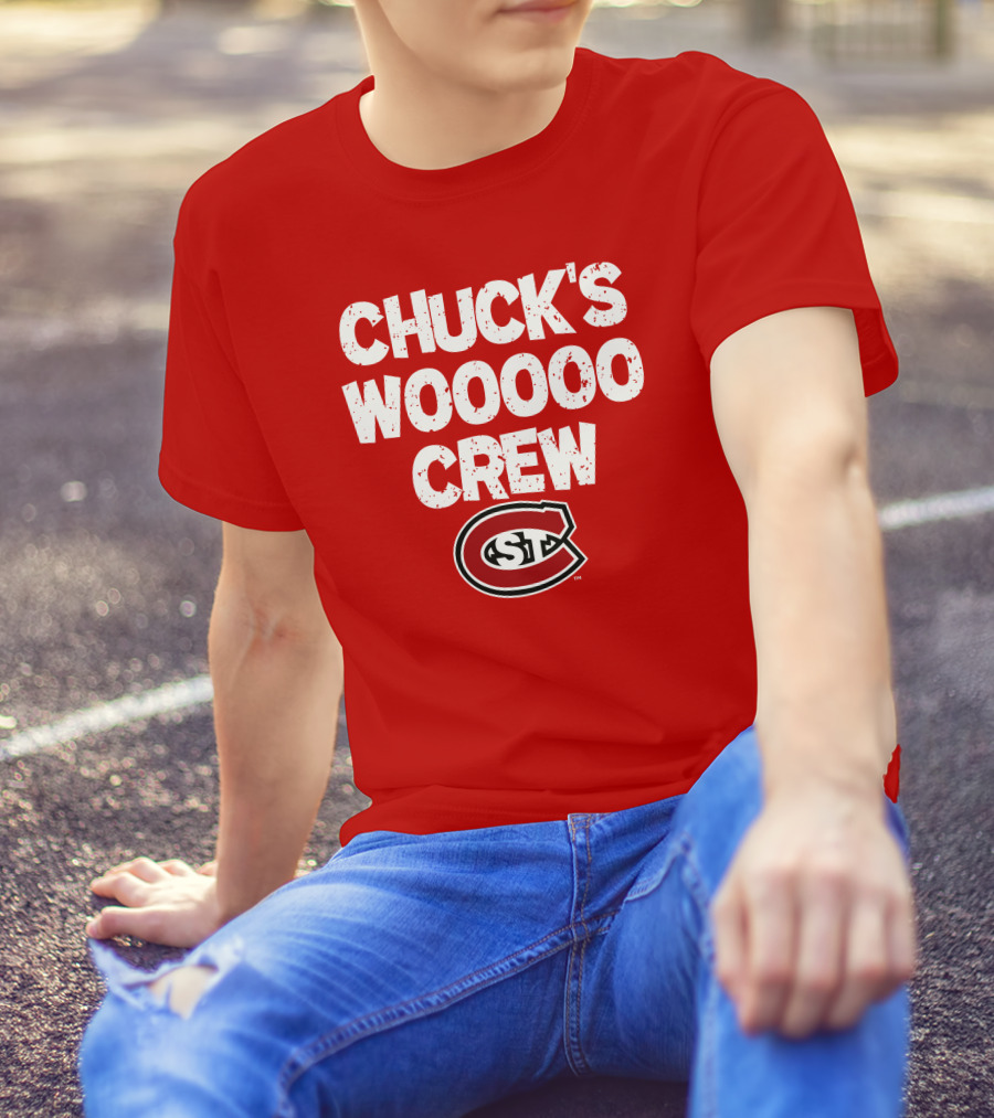 St. Cloud State Huskies Chuck's Wooooo Crew SCSU T-Shirt