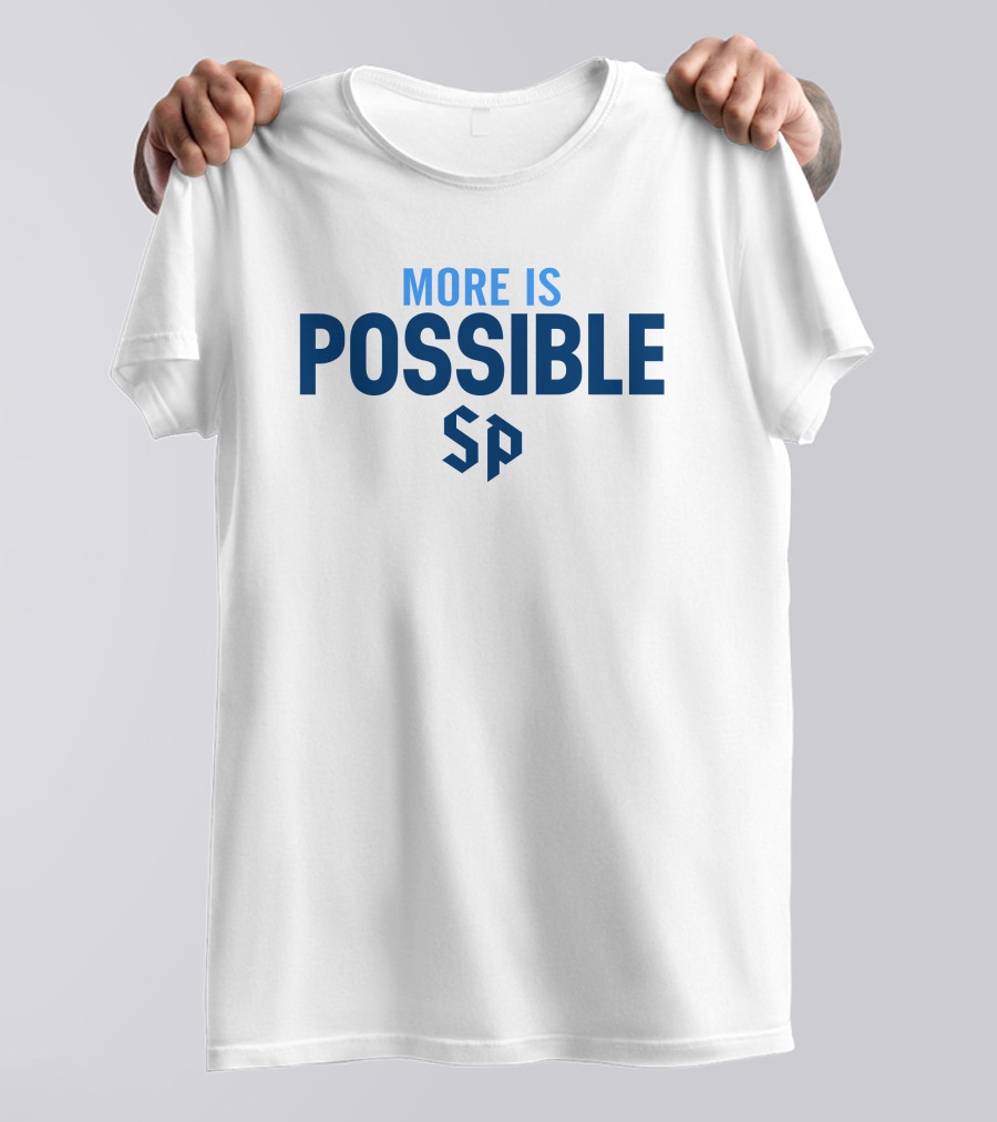 More Is Possible SP Saint Peter's Peacocks T-Shirt