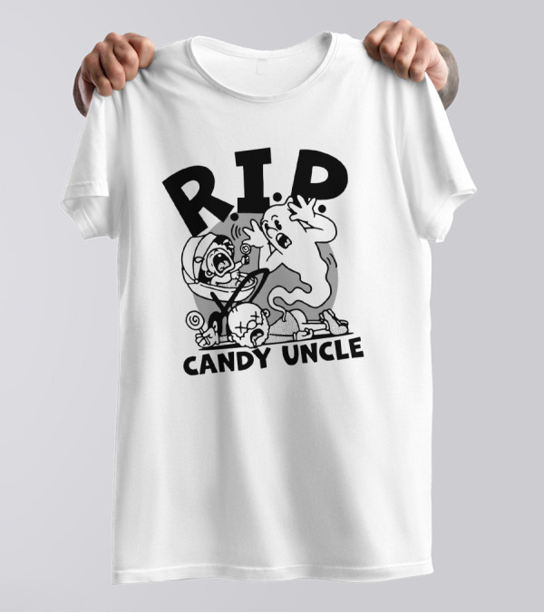 R.I.P. Candy Uncle Distractible Store Ghostly Encounter T-Shirt