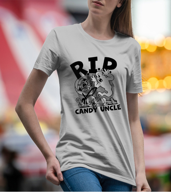 R.I.P. Candy Uncle Distractible Store Ghostly Encounter T-Shirt