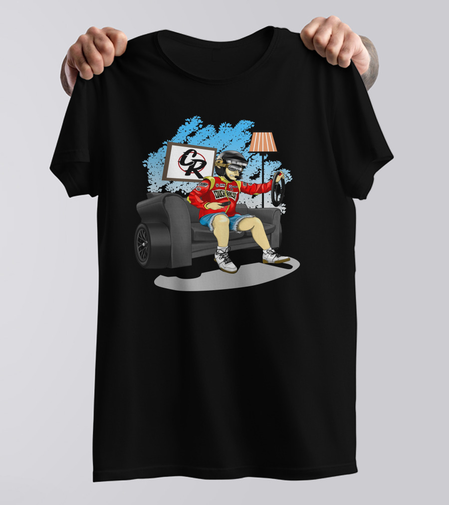 Couch Racer Brett Griffin Racing Fan Couch Racer Merch T-Shirt