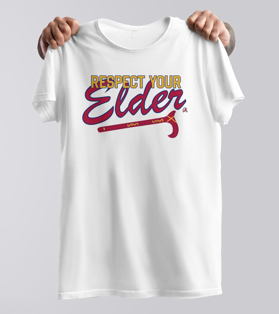 Respect Your Elder Baseball-Inspired Chatting Average Merch T-Shirt