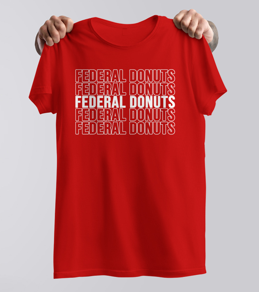 Federal Donuts Pattern Adam Sandler T-Shirt