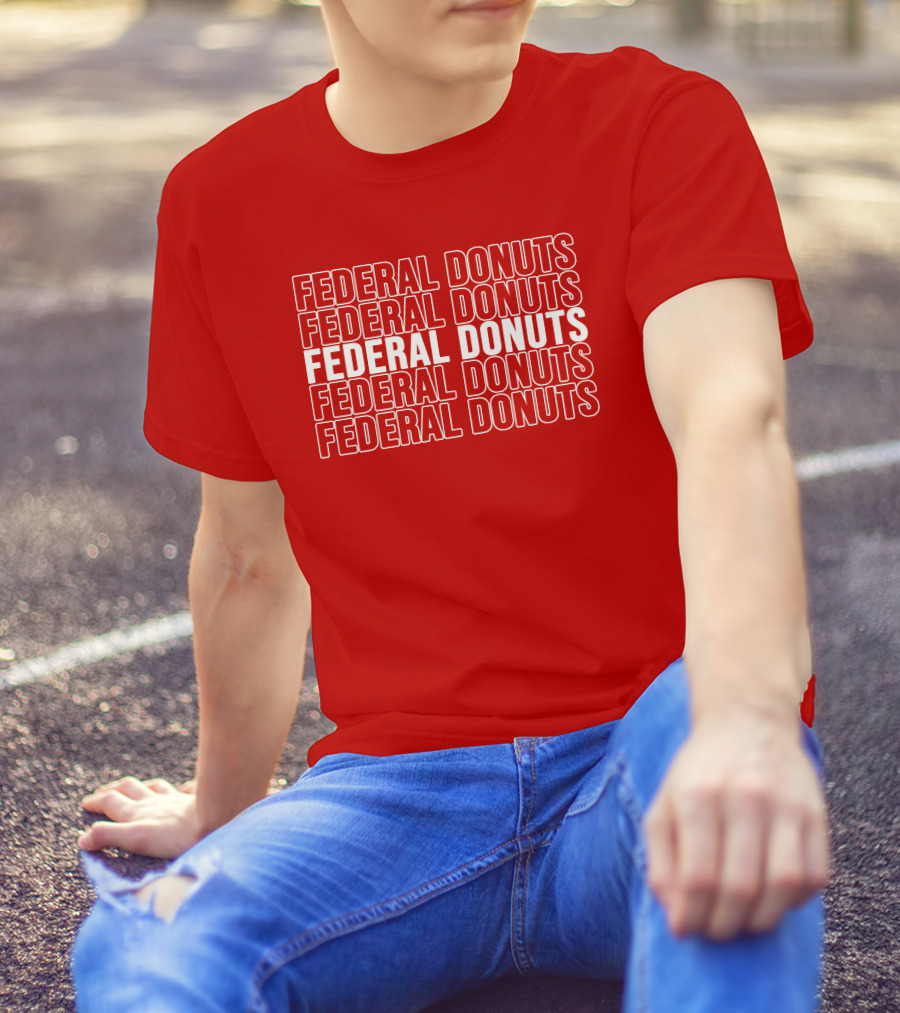 Federal Donuts Pattern Adam Sandler T-Shirt