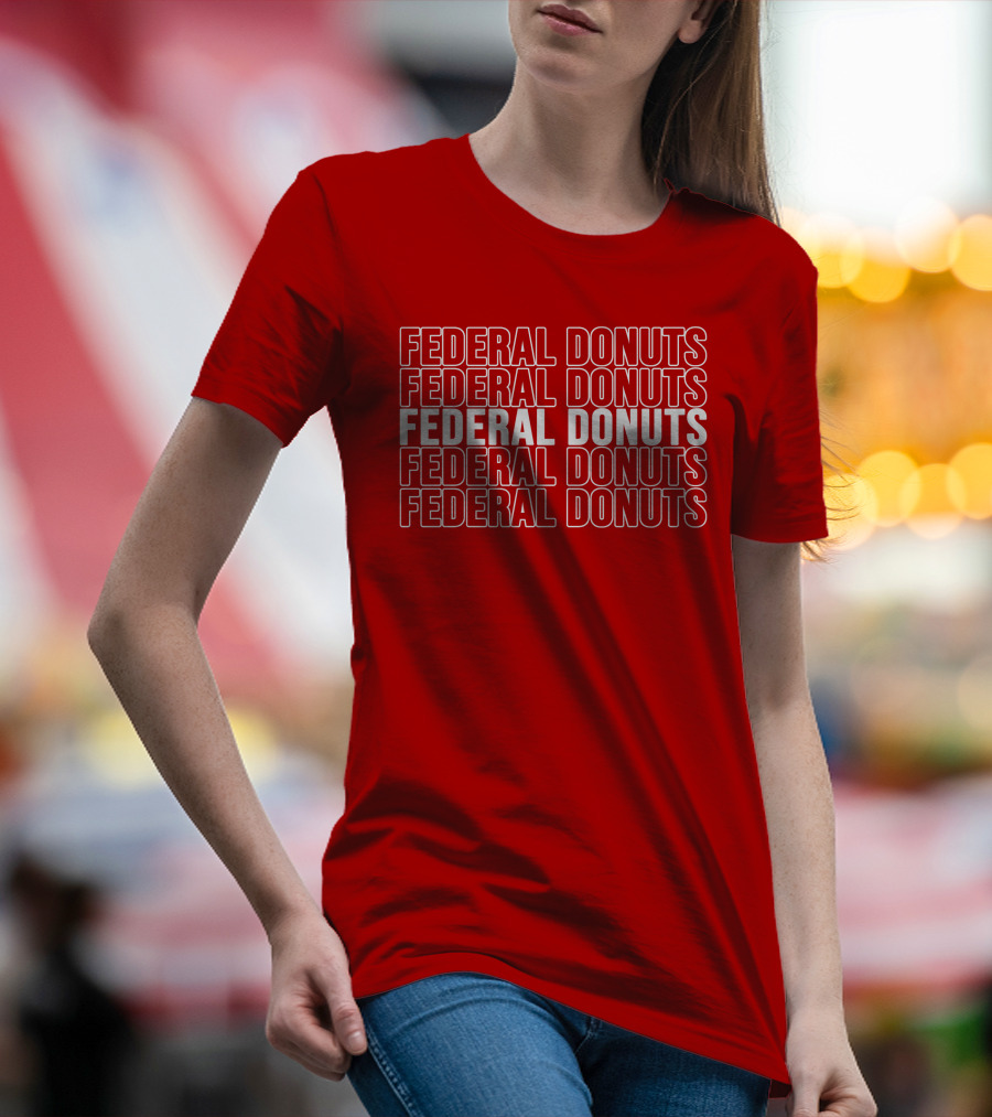 Federal Donuts Pattern Adam Sandler T-Shirt
