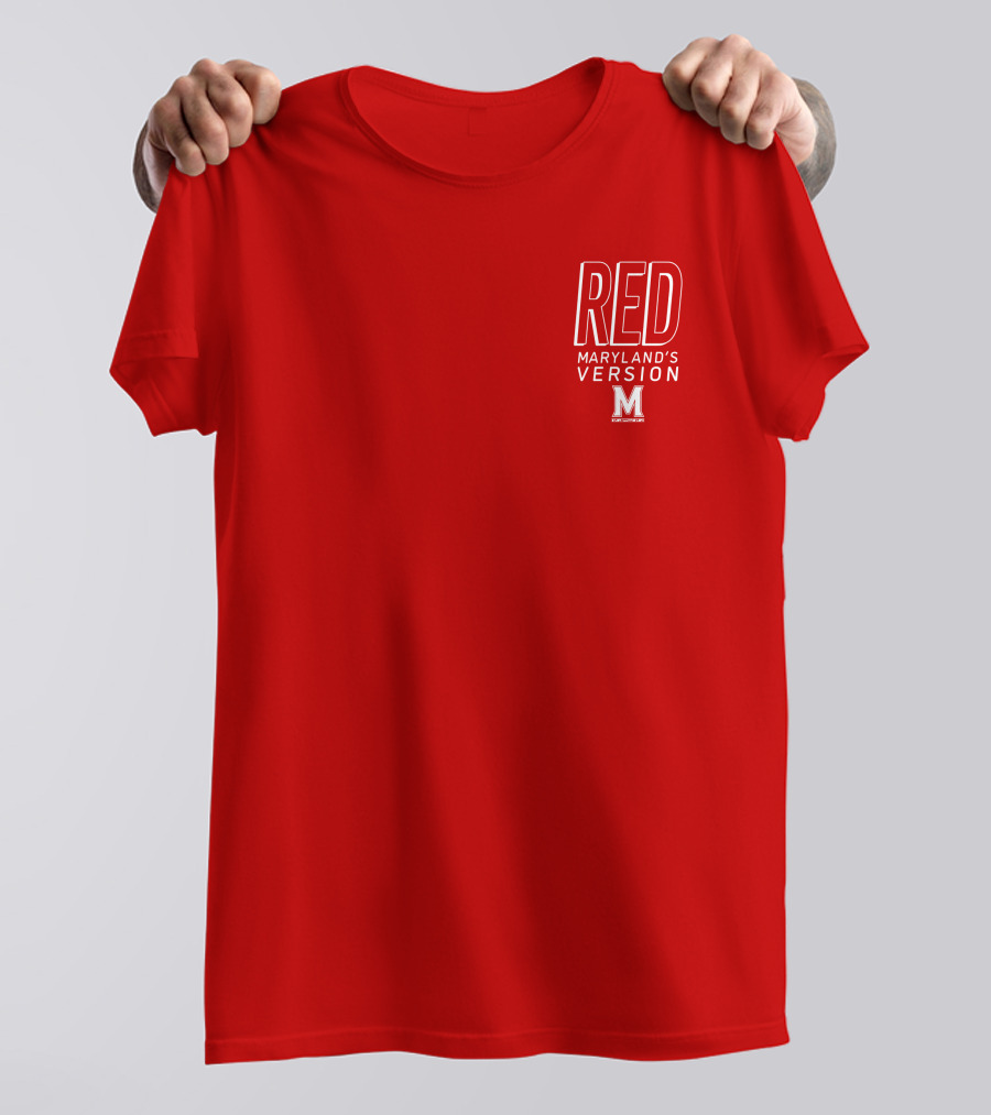 Red Maryland's Version TerrapinHoops M T-Shirt