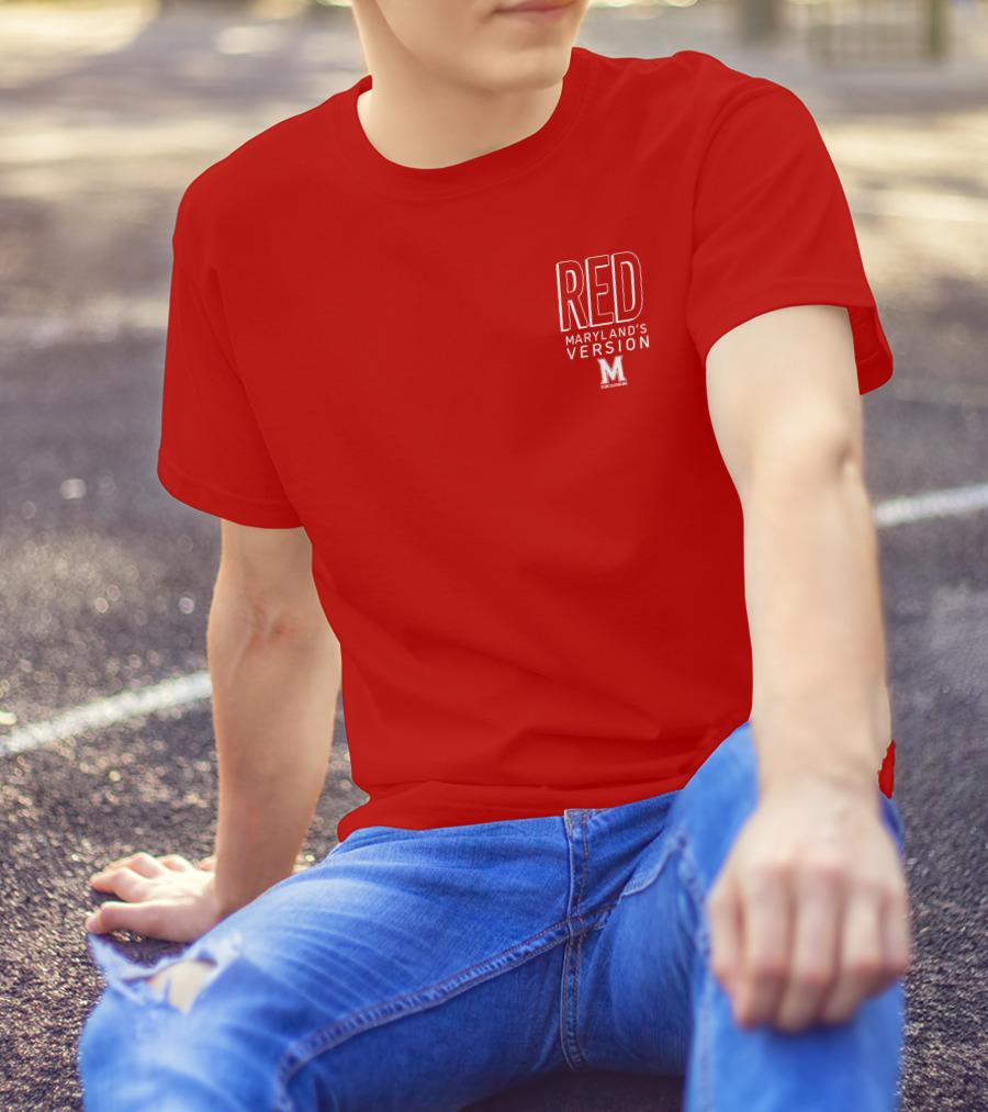 Red Maryland's Version TerrapinHoops M T-Shirt