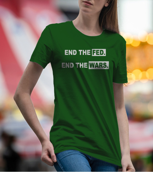 End The Fed End The Wars Shmichard Schmerez T-Shirt
