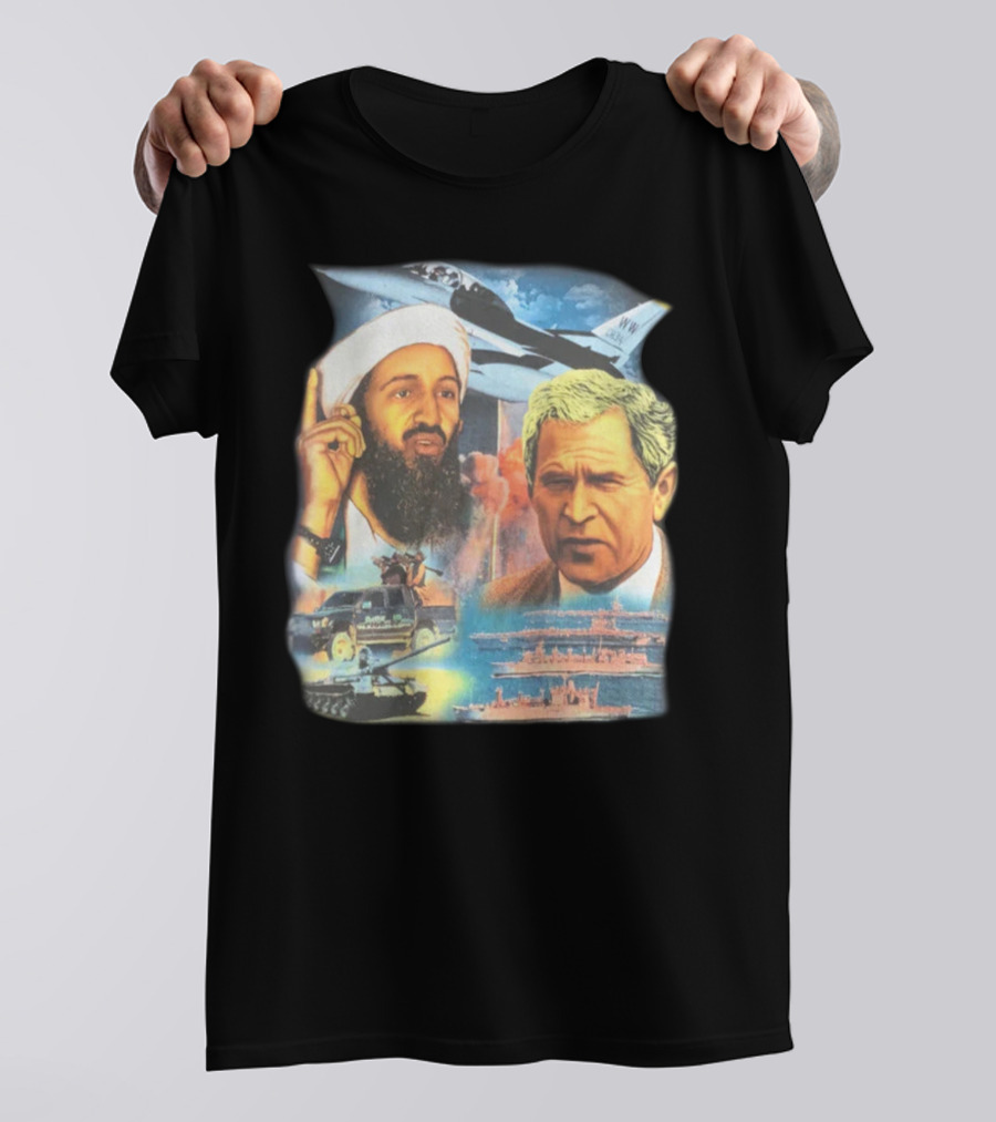 Illusive Music Merch Pure Evil Gas Station Featuring Political Figures And Military T-Shirt