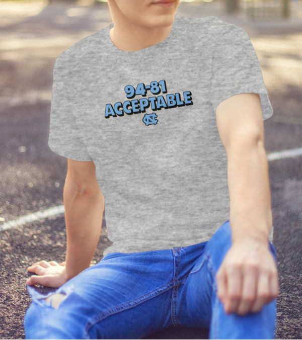94-81 Acceptable North Carolina Basketball Darren Rovell Merch T-Shirt