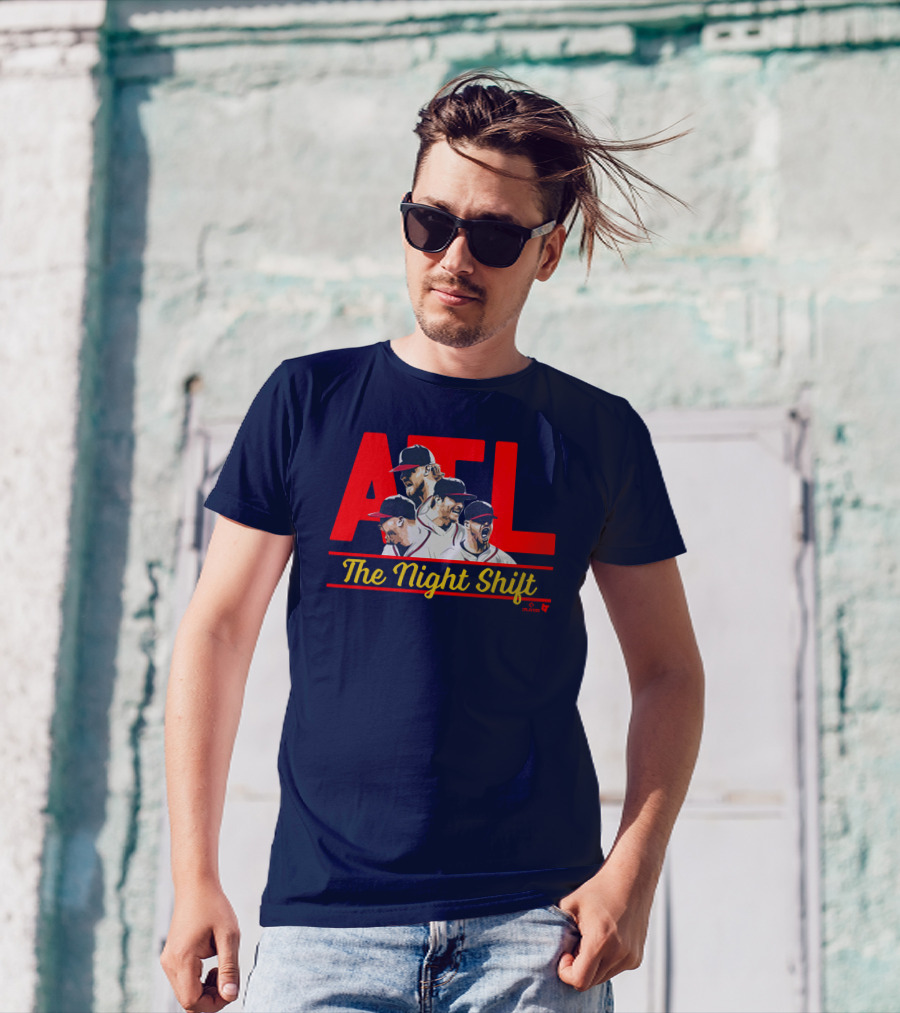 Breakingt Merch Atlanta The Night Shift Mlbpa Licensed ATL Players T-Shirt