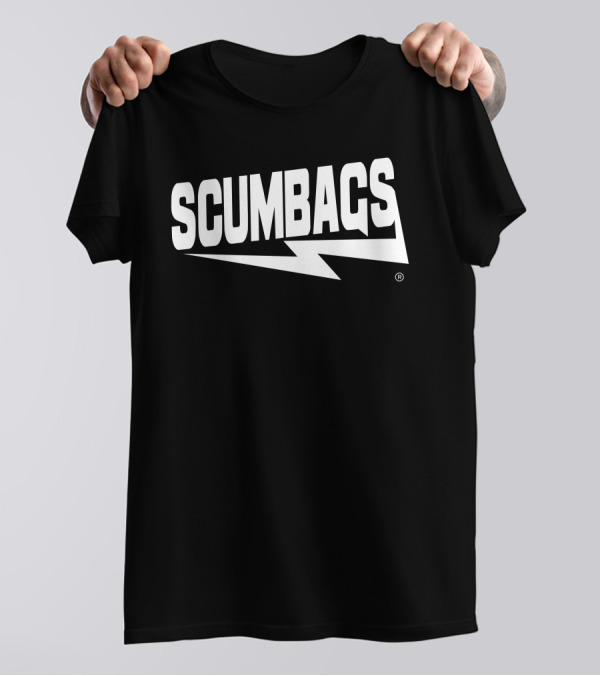 Beetlejuice Green Scumbags Scumbagsco Merch Mark Grant Lightning T-Shirt