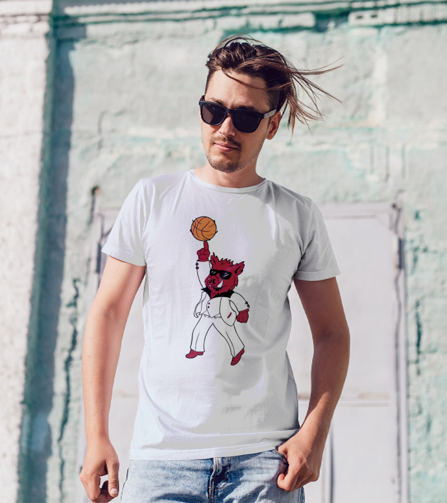 Merch Dancing Hog Basketball Arkansas T-Shirt