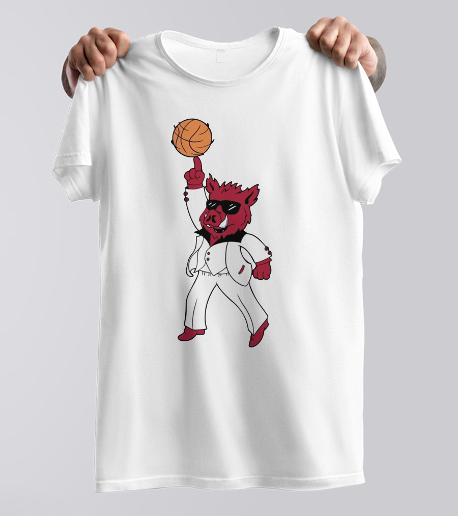 Merch Dancing Hog Basketball Arkansas T-Shirt