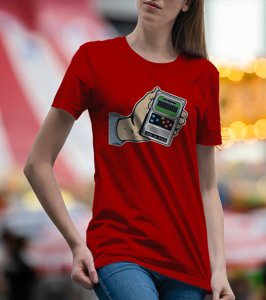 Super70s Sports S7s Handheld Electronic Football Vintage Retro Gaming Nostalgia T-Shirt