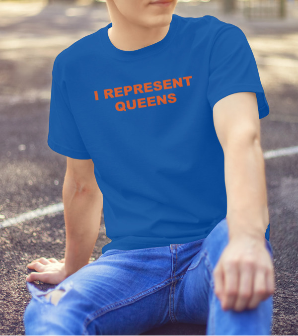 La Maison Gaga Rockthebells I Represent Queens Blue T-Shirt
