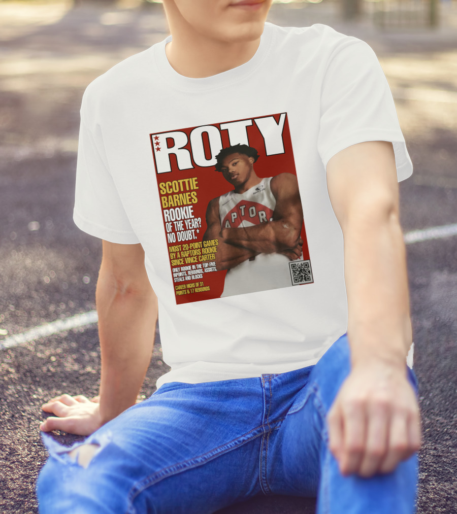 Scottie Barnes ROTY Most 20-Point Games By Raptors Rookie Since Vince Carter T-Shirt