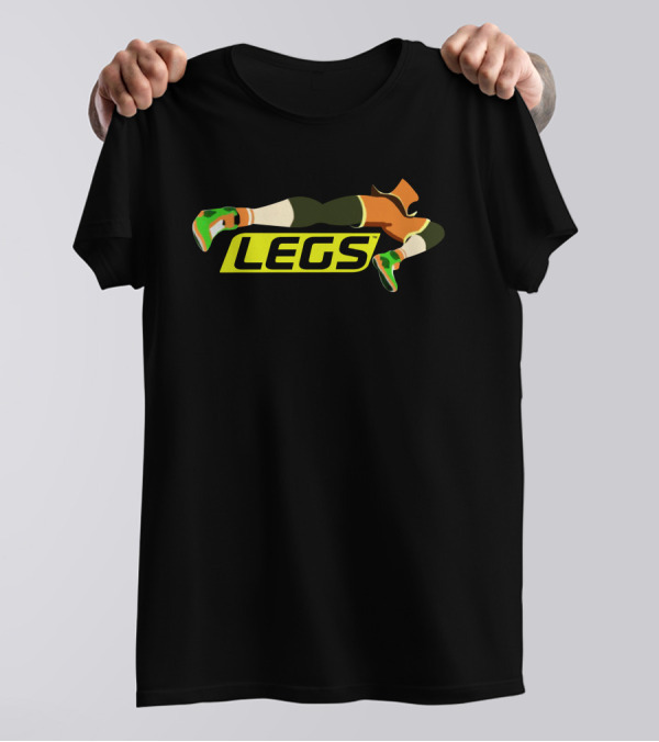 Etika Memorial Legs Iconic Green And Orange T-Shirt