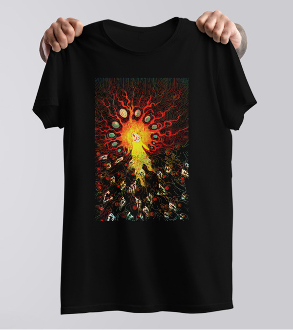 Prince With A Thousand Enemies Psychedelic Creature Amidst Vibrant Swirling Chaos T-Shirt