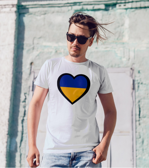 Let's Dance Ukrainian Heart Flag T-Shirt