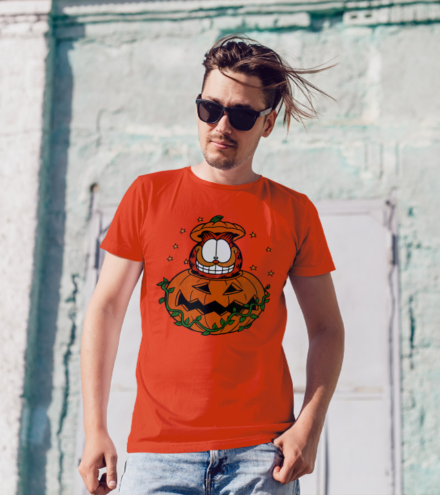 Garfield Jack-O'-Lantern Halloween Pumpkin T-Shirt