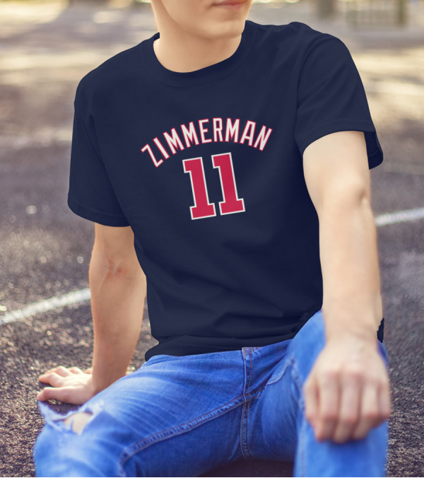 Zimmerman 11 Baseball Jersey Navy Red T-Shirt