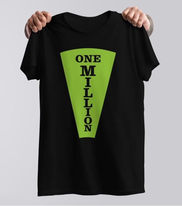 One Million Dollar Wedge Wheel Of Fortune Iconic Game Show T-Shirt
