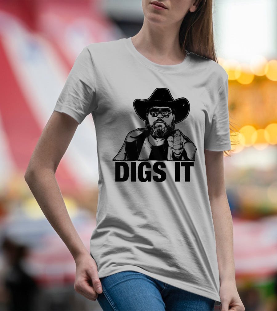 Pat McAfee Cowboy Style Digs It Rugged Look T-Shirt