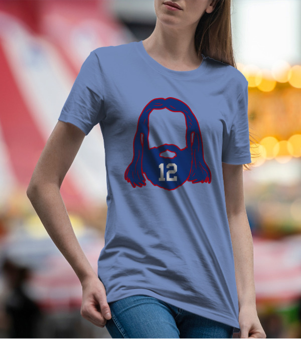 12 Blue Beard And Hair T-Shirt